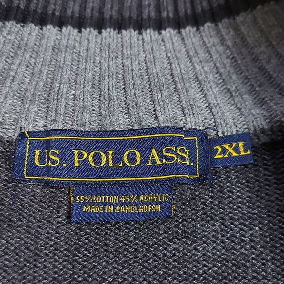 U.S Polo Assn. Vintage Knit 1/4 Zip Turtleneck - Picture 4 of 15